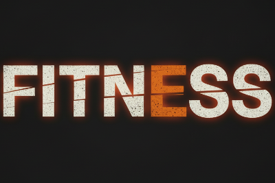 FITNESS Logo with Orange E